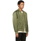 Frame Green Nylon Bomber