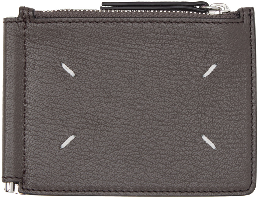 Maison Margiela Taupe Four Stitches Wallet Maison Margiela