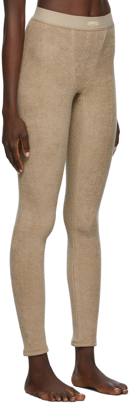 SKIMS Terry Cotton-blend Leggings - Desert - ShopStyle Plus Size Pants