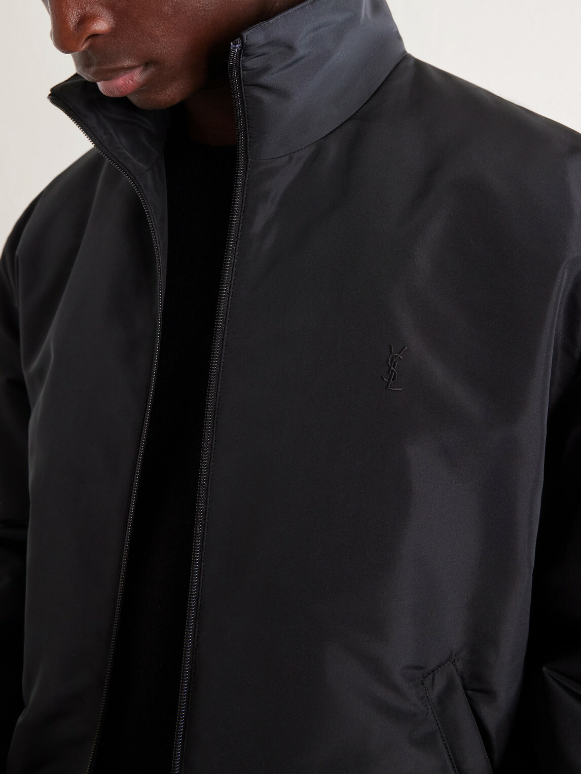 SAINT LAURENT - Shell Blouson Jacket - Black