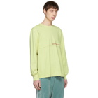 Eckhaus Latta Green Lapped Long Sleeve T-Shirt
