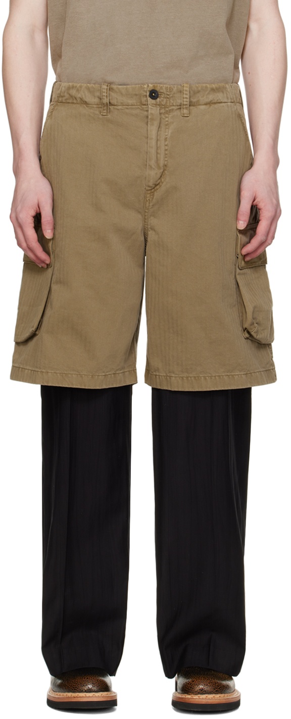 Photo: Our Legacy Taupe Mount Shorts