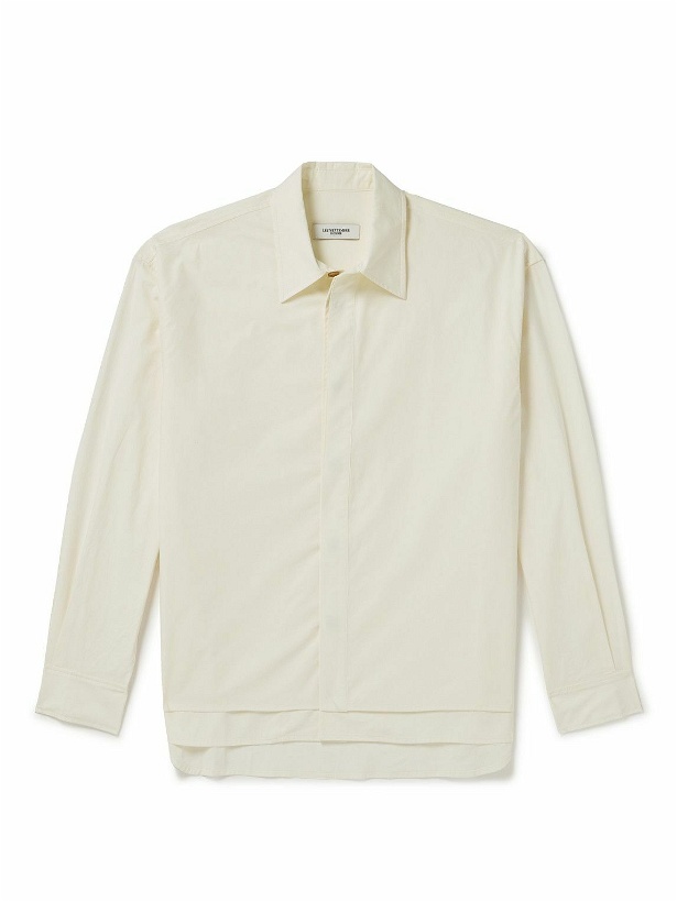 Photo: LE 17 SEPTEMBRE - Layered Cotton-Poplin Shirt - Neutrals