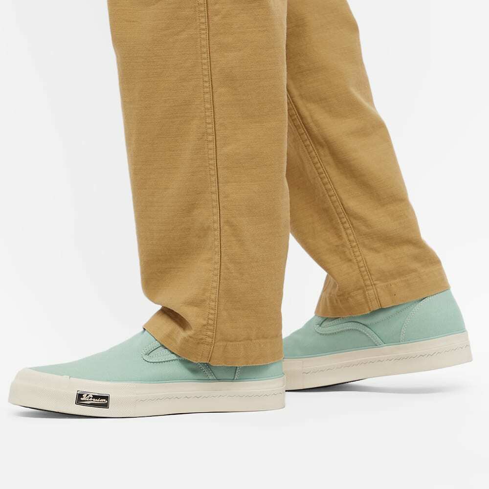 Visvim Men's Zahra Patten Slip-On Sneakers in Light Green Visvim