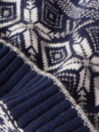 Brunello Cucinelli - Fair Isle Cashmere Beanie - Blue