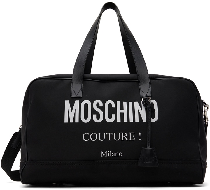 Photo: Moschino Black Travel Bag