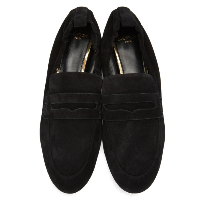 Lanvin Men\'s Black Suede Loafers Lanvin Black Suede Loafers Lanvin main image 4