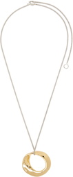 Jil Sander Gold Pendant Necklace