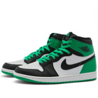 Air Jordan Men's 1 Retro High OG Sneakers in Black/Lucky Green