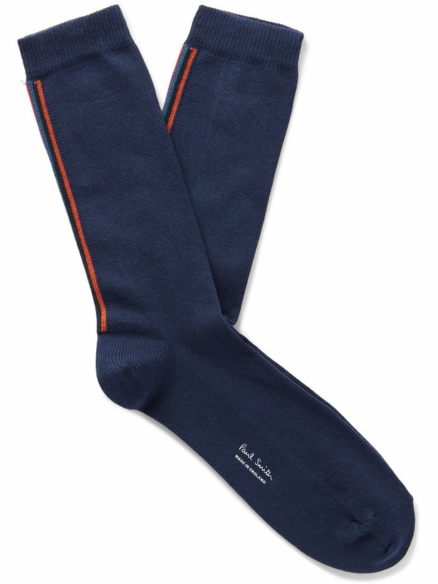 Photo: Paul Smith - Striped Cotton-Blend Socks