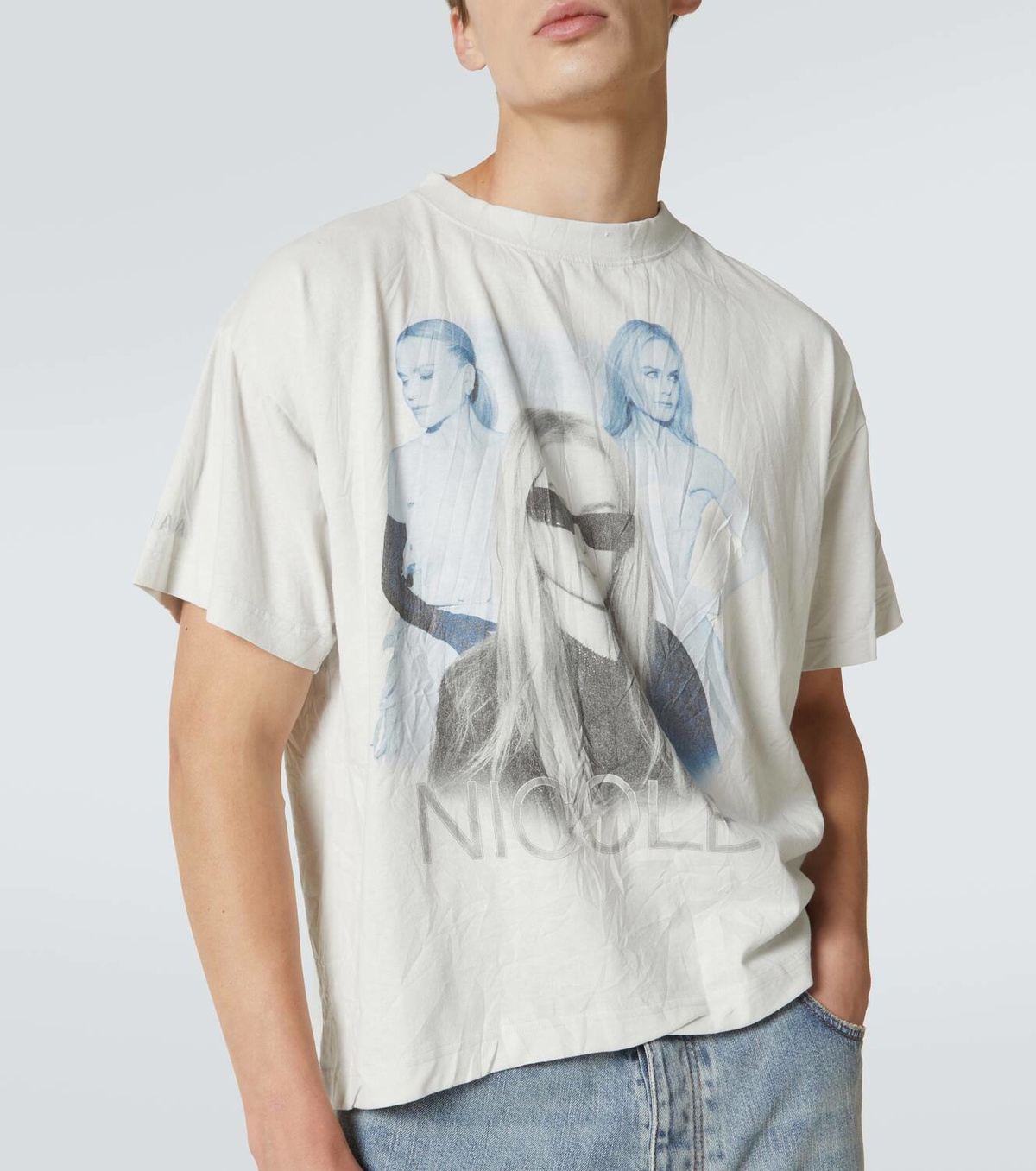 BALENCIAGA NICOLE ボックス Tシャツ Nicole Boxy T-shirt in White | Balenciaga US
