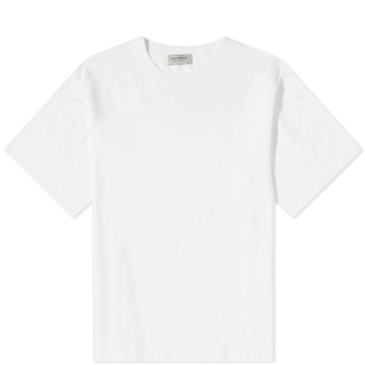 Photo: John Smedley Men's Tindall Knitted T-Shirt in White