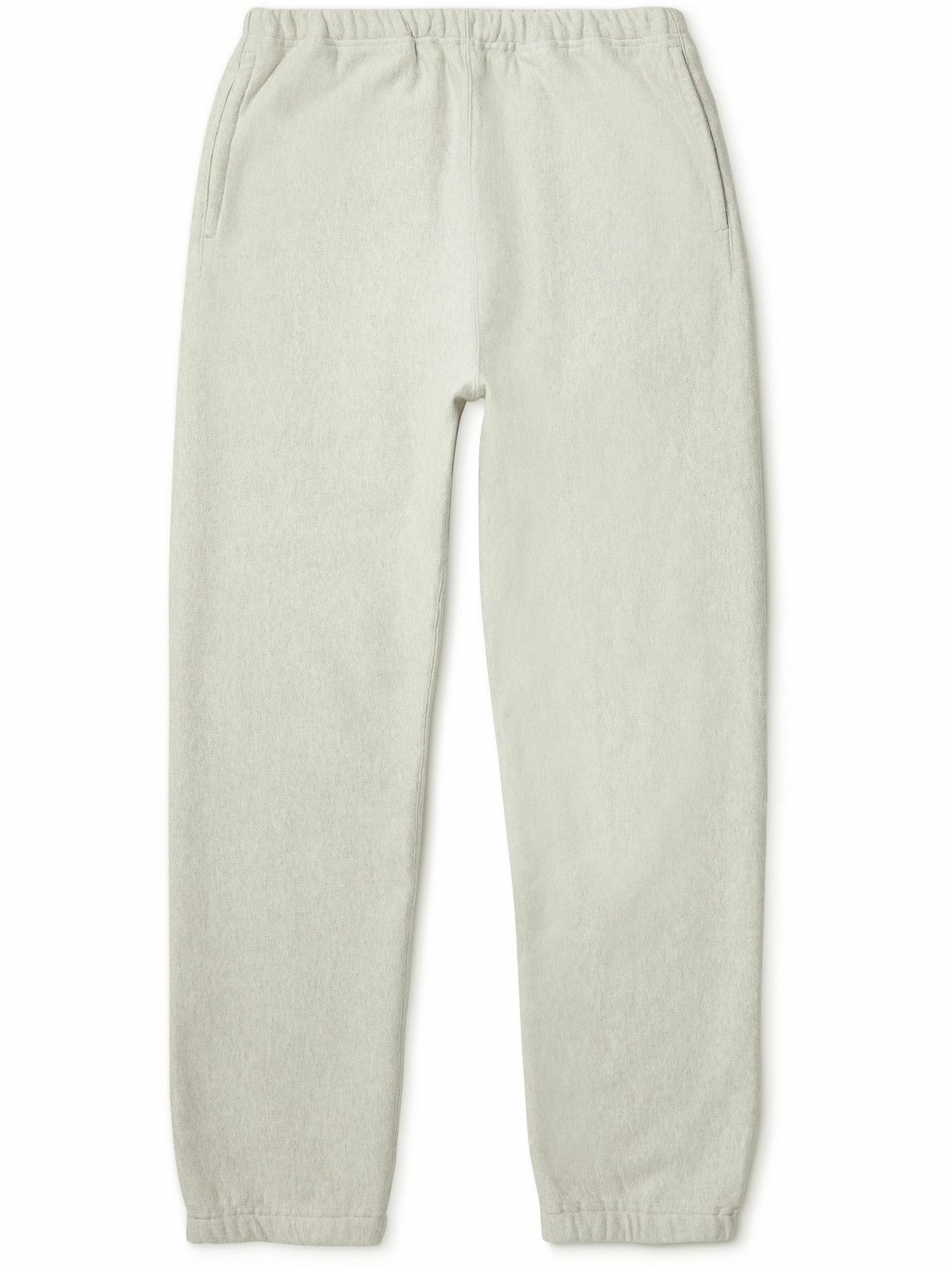 Auralee - Tapered Cotton-Jersey Sweatpants - White Auralee