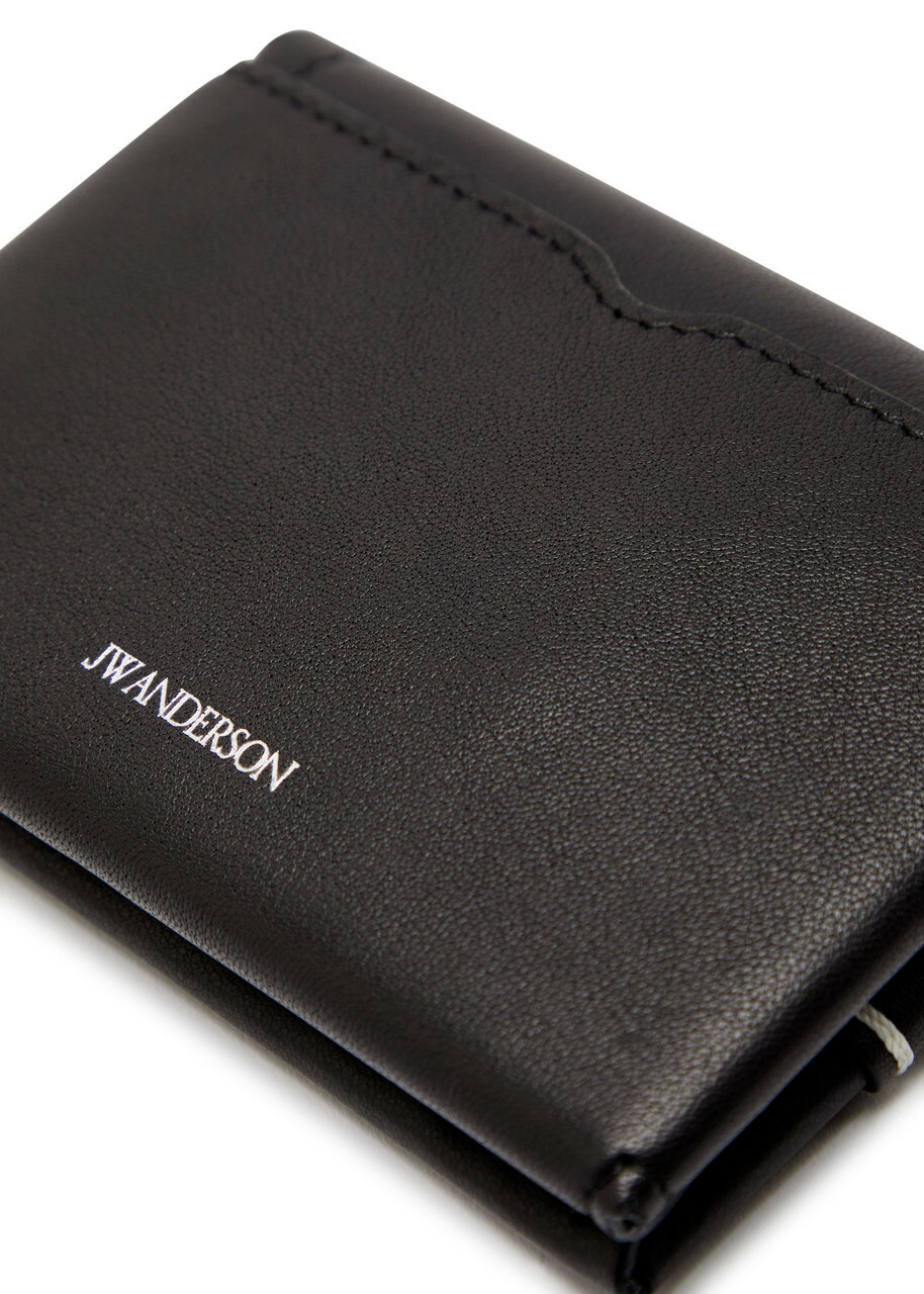 JW Anderson Loafer Leather Card Holder - Black - One Size