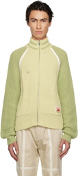 Kijun SSENSE Exclusive Yellow & Green Raglan Sweater