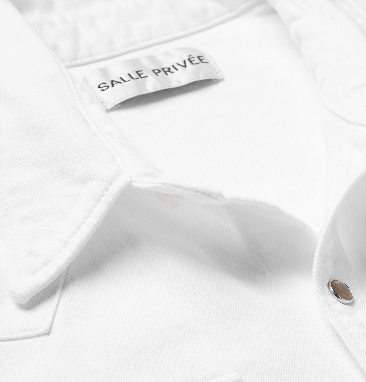 SALLE PRIVÉE - Rohe Denim Western Overshirt - White SALLE PRIVEE