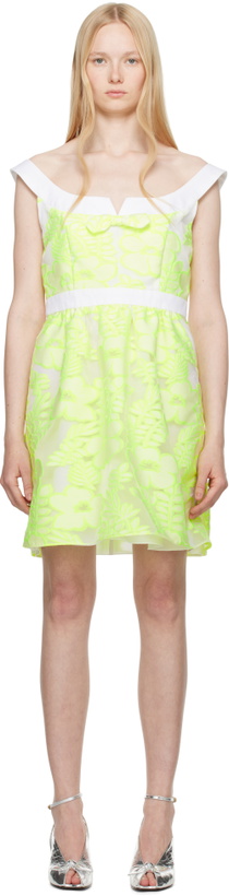 Photo: Anna Sui White & Yellow Sweet Bow Minidress
