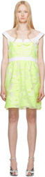 Anna Sui White & Yellow Sweet Bow Minidress