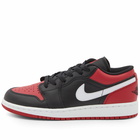 Air Jordan 1 Low BG Sneakers in Black/Gym Red/White