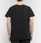 Rhude - Printed Washed Cotton-Jersey T-Shirt - Men - Black