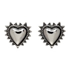 Ugo Cacciatori Silver Tiny Heart Stud Earrings