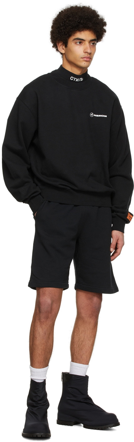 Heron Preston Black Cotton Sweatshirt