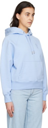 AMI Paris Blue Ami De Cœur Hoodie