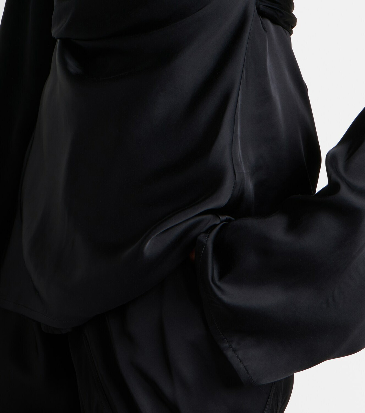 Rick Owens Laura satin wrap top