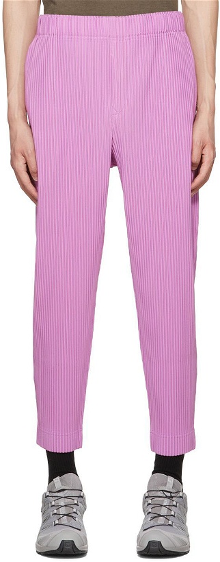 Photo: Homme Plissé Issey Miyake Pink Monthly Color April Trousers