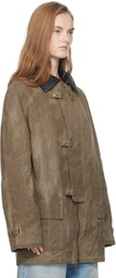 Carter Young Khaki Waxed Newman Jacket