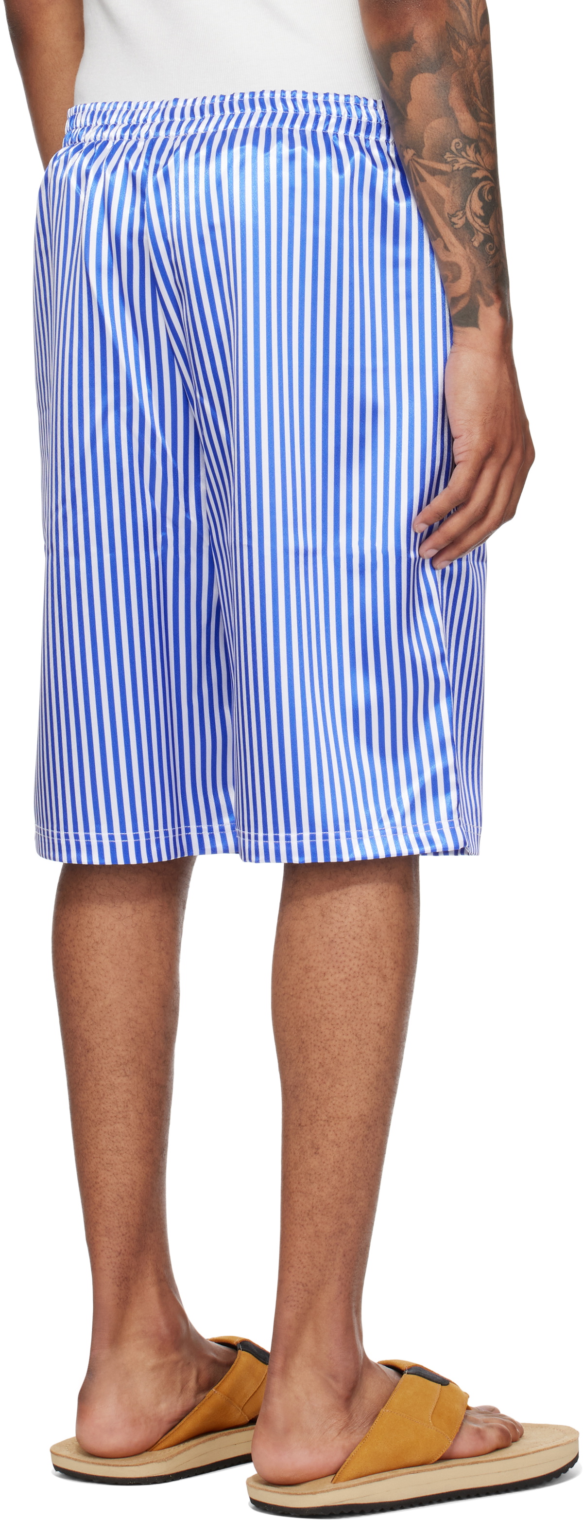 ABRA SSENSE Exclusive Blue & White Basketball Printed Shorts