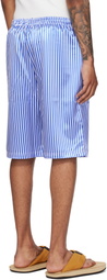 ABRA SSENSE Exclusive Blue & White Basketball Printed Shorts