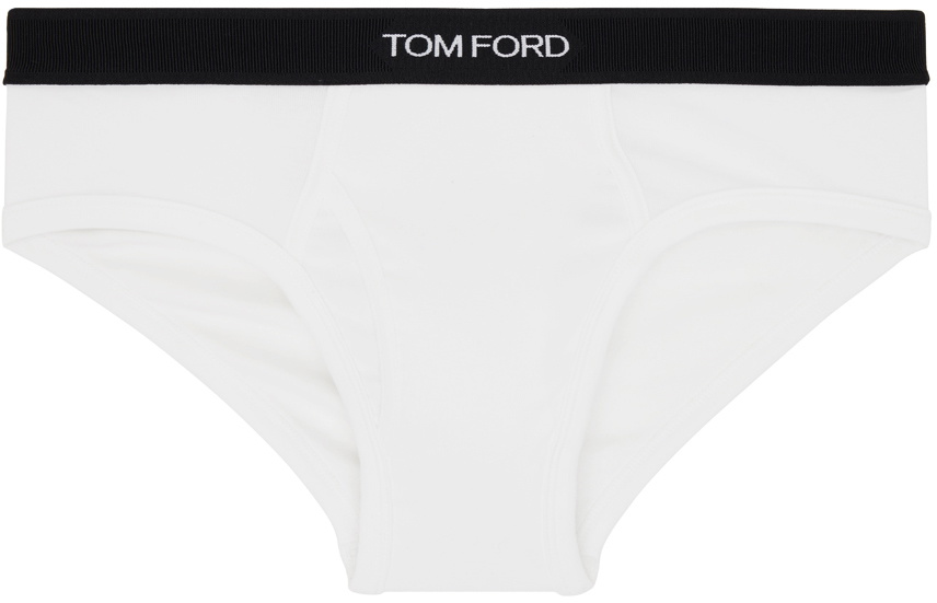 TOM FORD White Classic Fit Briefs TOM FORD