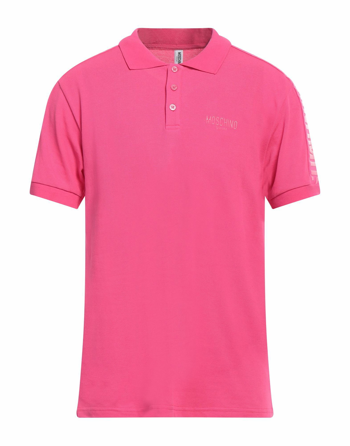 Moschino Mens Polo shirt Fuchsia