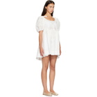 Sandy Liang White Hugo Midi Dress
