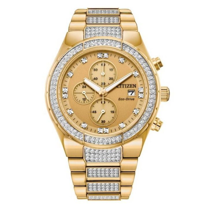 Photo: Citizen Corso Eco-Drive Chronograph Watch and Bracelet Box Set CA0752-66P