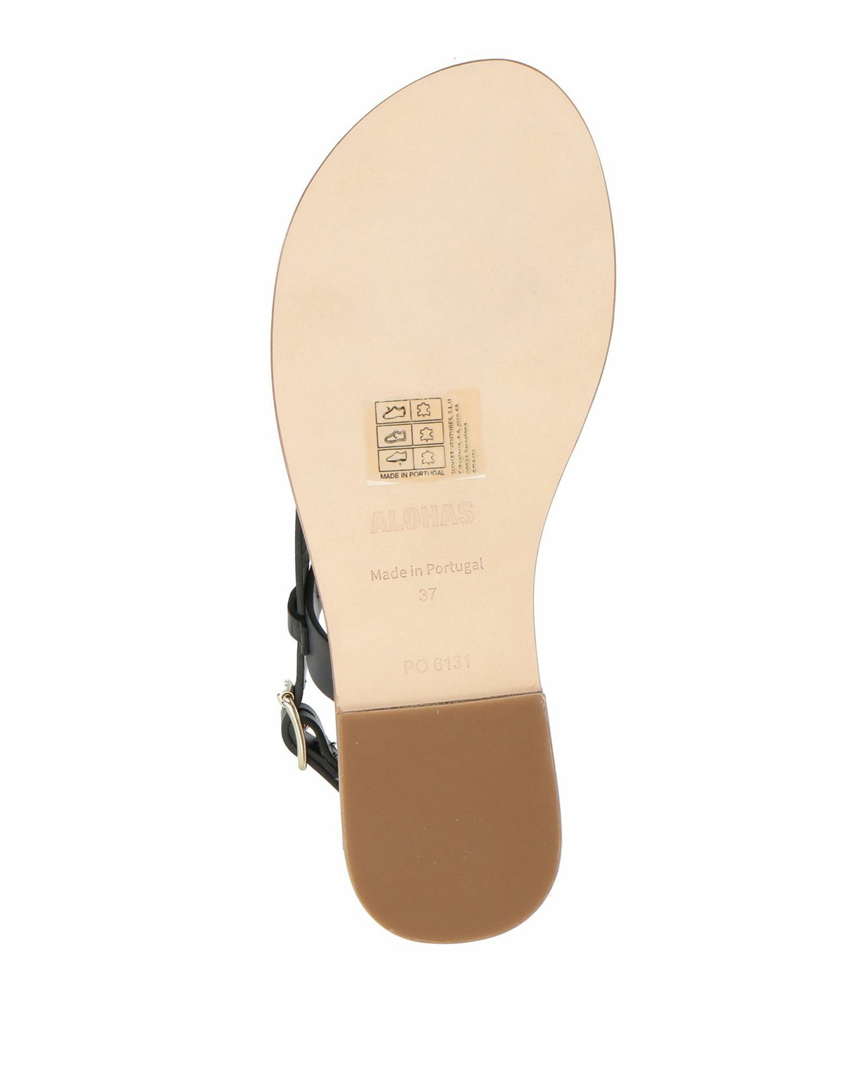 Alohas Womens Thong sandal in Black