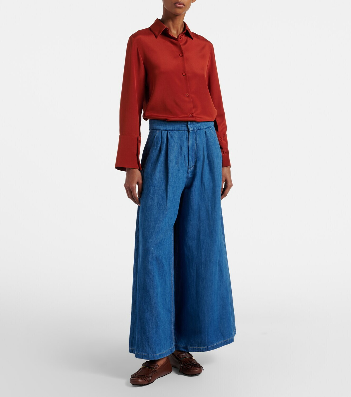 'S Max Mara Nastro cropped wide-leg jeans