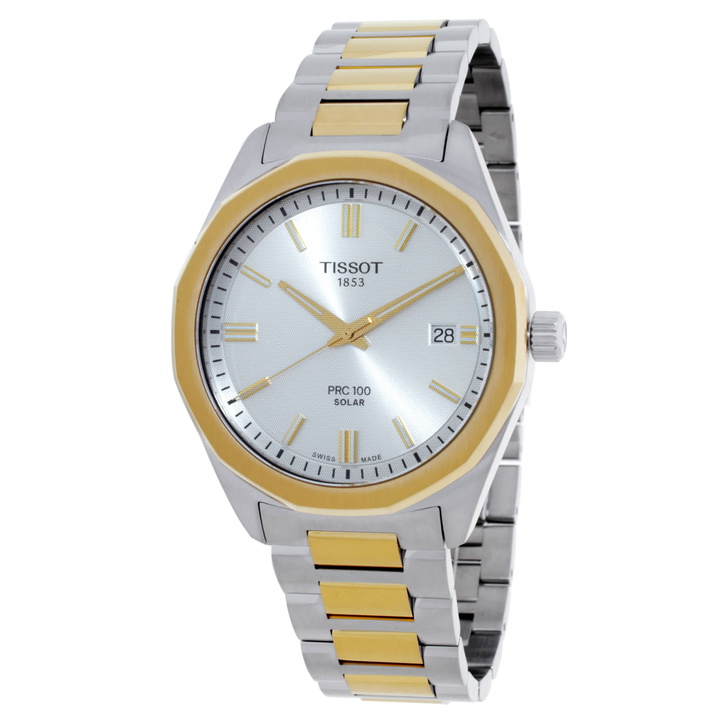 Photo: Tissot PRC 1000 Quartz Solar Silver Dial Mens Watch T151.422.22.031.00