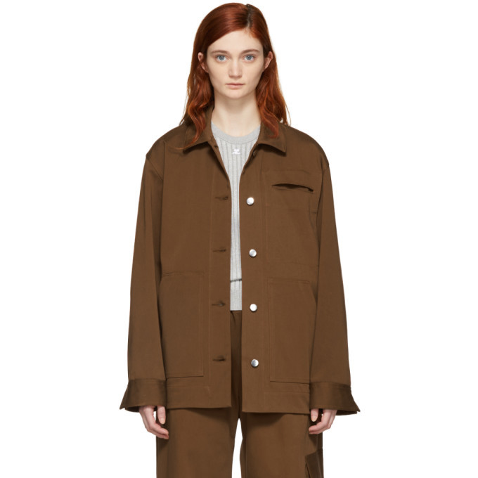 Nomia Brown Oversize Chore Jacket