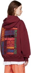 Martine Rose Burgundy Tommy Jeans Edition Hoodie