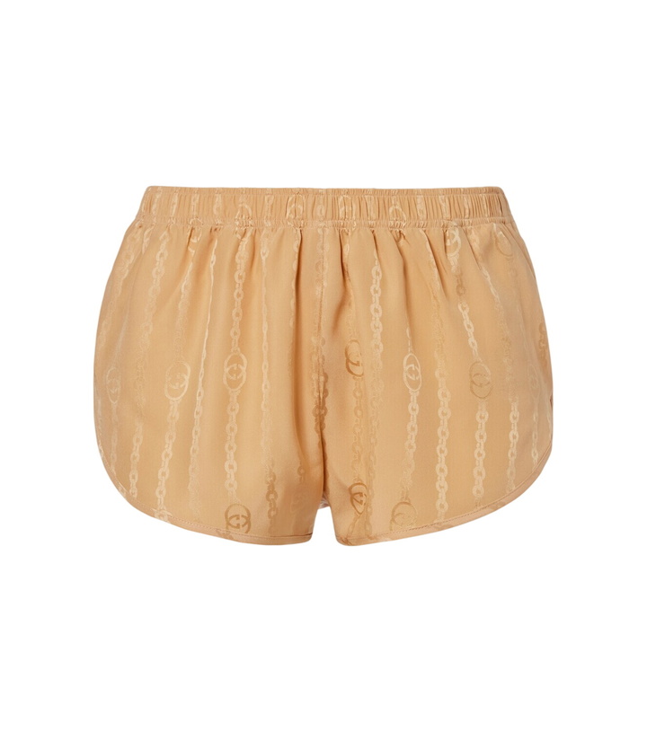 Photo: Gucci Interlocking G silk jacquard shorts