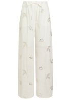 Marques' Almeida Embellished Woven Trousers White