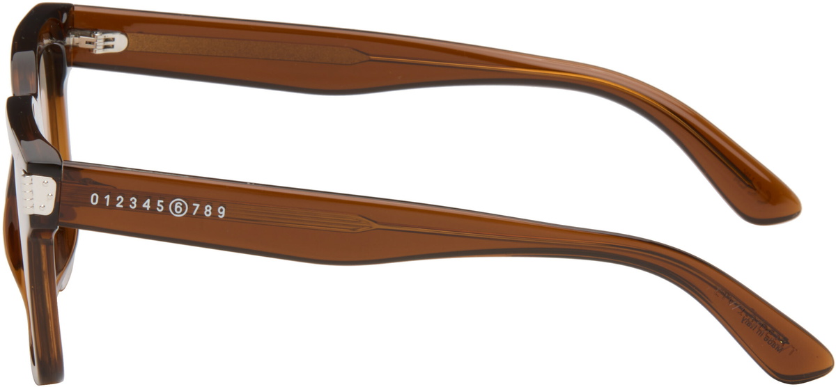 MM6 Maison Margiela Brown 15 Sunglasses