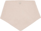 Simone Rocha Pink Embellished Cashmere Neckerchief Scarf