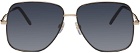 Marc Jacobs Gold Square Sunglasses