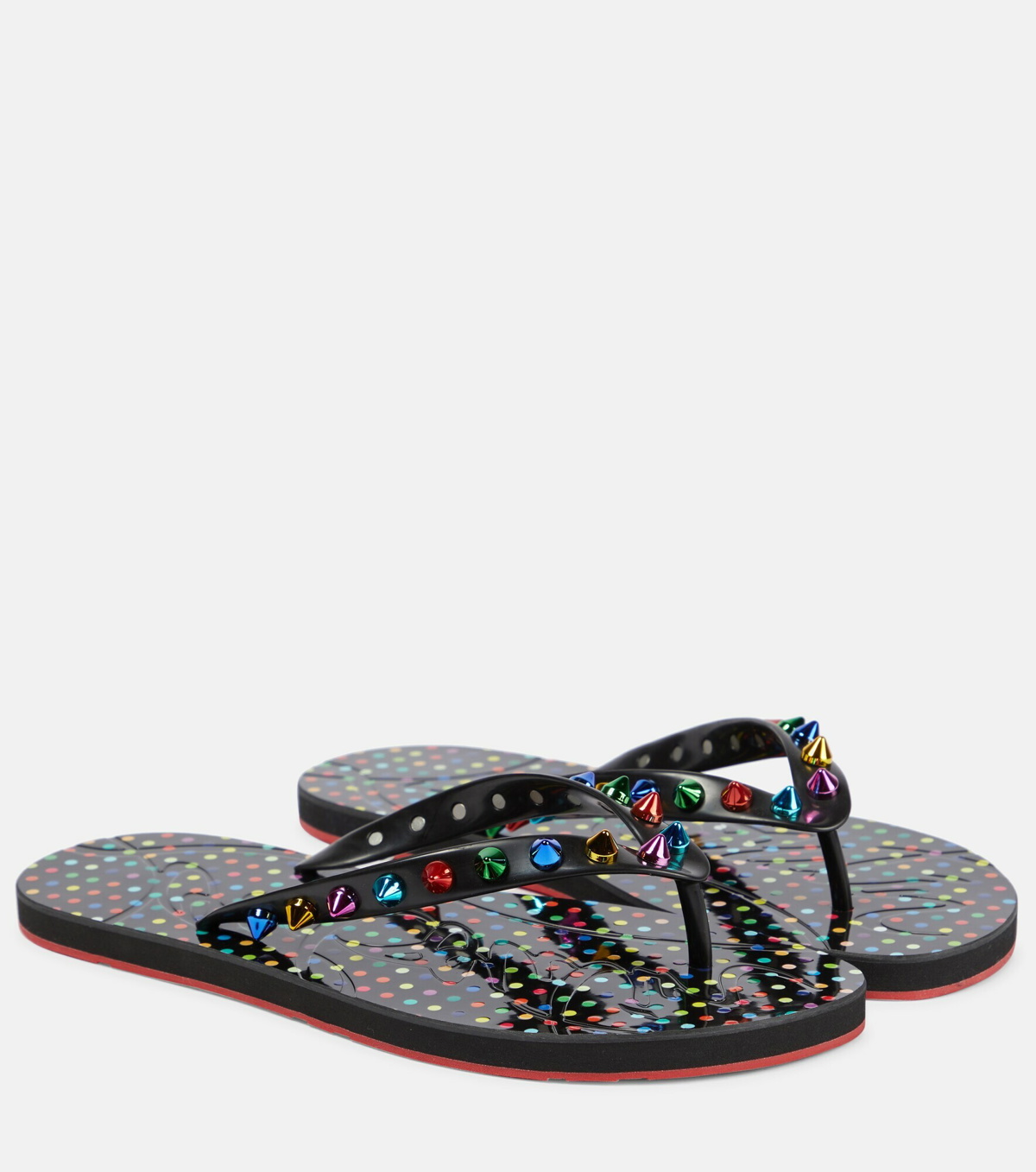 Christian Louboutin - Loubi Flip Spikes Donna thong sandals