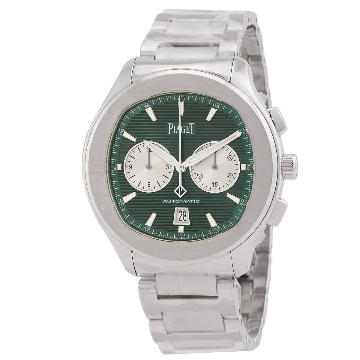 Piaget Polo Chronograph Automatic Green Dial Mens Watch G0A49024