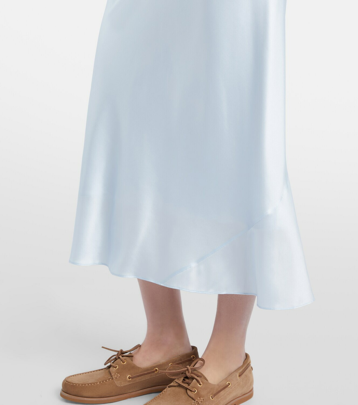Dorothee Schumacher Sense of Shine satin midi skirt