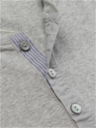 Schiesser - Karl Heinz Slim-Fit Cotton-Jersey Henley T-Shirt - Gray